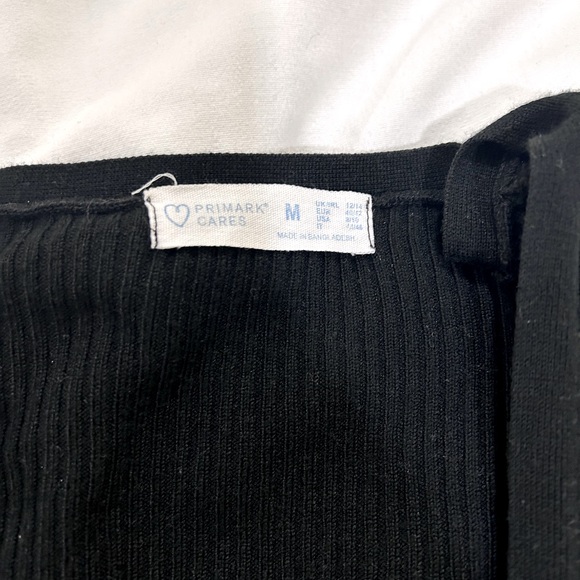 Black Ribbed Knit Cardigan - Picture 2 of 2